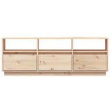 NNEVL TV Cabinet 140x37x50 cm Solid Wood Pine