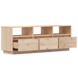 NNEVL TV Cabinet 140x37x50 cm Solid Wood Pine