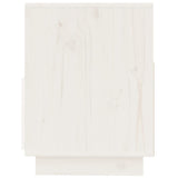 NNEVL TV Cabinet White 140x37x50 cm Solid Wood Pine