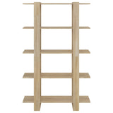 NNEVL Book Cabinet/Room Divider Sonoma Oak 100x30x160 cm