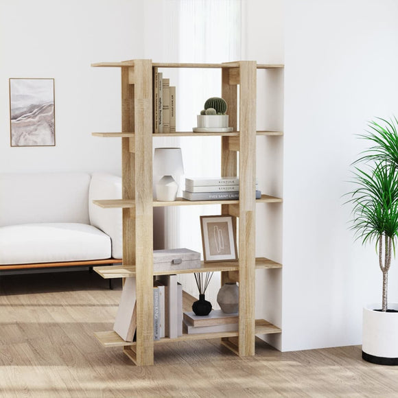 NNEVL Book Cabinet/Room Divider Sonoma Oak 100x30x160 cm