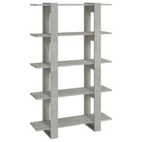 NNEVL Book Cabinet/Room Divider Concrete Grey 100x30x160 cm