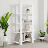 NNEVL Book Cabinet/Room Divider High Gloss White 100x30x160 cm