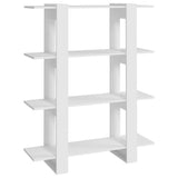 NNEVL Book Cabinet/Room Divider White 100x30x123.5 cm