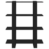 NNEVL Book Cabinet/Room Divider Black 100x30x123.5 cm