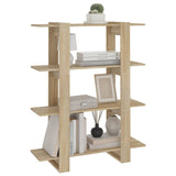 NNEVL Book Cabinet/Room Divider Sonoma Oak 100x30x123.5 cm