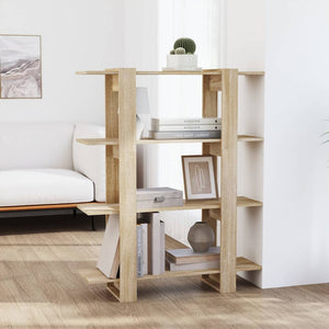 NNEVL Book Cabinet/Room Divider Sonoma Oak 100x30x123.5 cm
