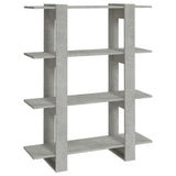 NNEVL Book Cabinet/Room Divider Concrete Grey 100x30x123.5 cm