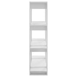 NNEVL Book Cabinet/Room Divider High Gloss White 100x30x123.5 cm