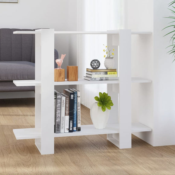 NNEVL Book Cabinet/Room Divider White 100x30x87 cm
