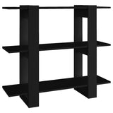 NNEVL Book Cabinet/Room Divider Black 100x30x87 cm