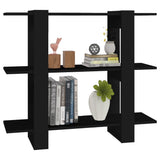 NNEVL Book Cabinet/Room Divider Black 100x30x87 cm