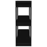 NNEVL Book Cabinet/Room Divider Black 100x30x87 cm