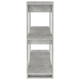 NNEVL Book Cabinet/Room Divider Concrete Grey 100x30x87 cm