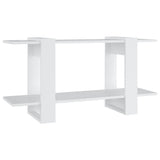 NNEVL Book Cabinet White 100x30x51 cm Engineered Wood