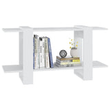 NNEVL Book Cabinet White 100x30x51 cm Engineered Wood