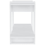 NNEVL Book Cabinet White 100x30x51 cm Engineered Wood
