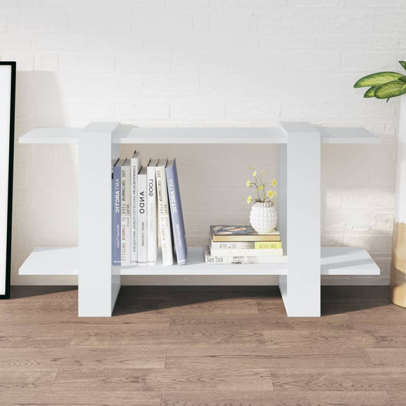 NNEVL Book Cabinet White 100x30x51 cm Engineered Wood