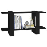 NNEVL Book Cabinet Black 100x30x51 cm Engineered Wood