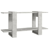 NNEVL Book Cabinet Concrete Grey 100x30x51cm Engineered Wood