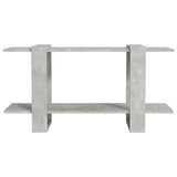 NNEVL Book Cabinet Concrete Grey 100x30x51cm Engineered Wood