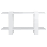 NNEVL Book Cabinet High Gloss White 100x30x51 cm Engineered Wood