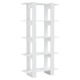NNEVL Book Cabinet/Room Divider White 80x30x160 cm Engineered Wood