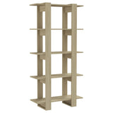 NNEVL Book Cabinet/Room Divider Sonoma Oak 80x30x160 cm Engineered Wood