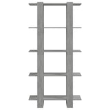 NNEVL Book Cabinet/Room Divider Concrete Grey 80x30x160 cm Engineered Wood