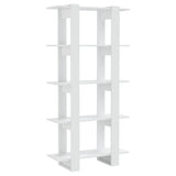 NNEVL Book Cabinet/Room Divider High Gloss White 80x30x160 cm