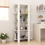 NNEVL Book Cabinet/Room Divider High Gloss White 80x30x160 cm