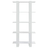 NNEVL Book Cabinet/Room Divider High Gloss White 80x30x160 cm
