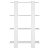 NNEVL Book Cabinet/Room Divider White 80x30x123.5 cm