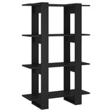 NNEVL Book Cabinet/Room Divider Black 80x30x123.5 cm