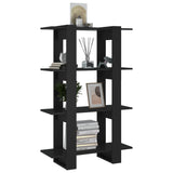 NNEVL Book Cabinet/Room Divider Black 80x30x123.5 cm