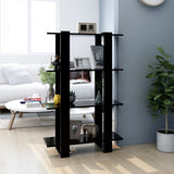 NNEVL Book Cabinet/Room Divider Black 80x30x123.5 cm