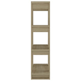 NNEVL Book Cabinet/Room Divider Sonoma Oak 80x30x123.5 cm