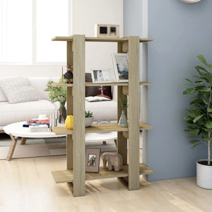 NNEVL Book Cabinet/Room Divider Sonoma Oak 80x30x123.5 cm