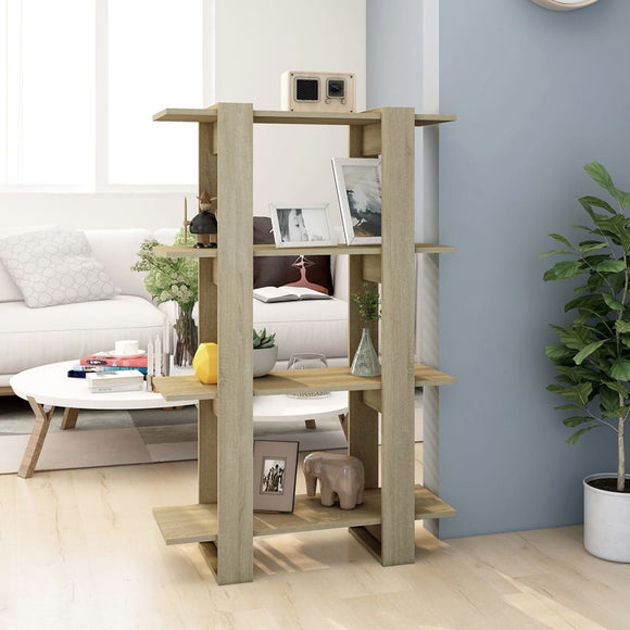 NNEVL Book Cabinet/Room Divider Sonoma Oak 80x30x123.5 cm