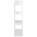NNEVL Book Cabinet/Room Divider High Gloss White 80x30x123.5 cm