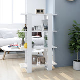 NNEVL Book Cabinet/Room Divider High Gloss White 80x30x123.5 cm