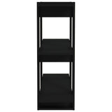 NNEVL Book Cabinet/Room Divider Black 80x30x87 cm