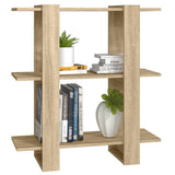 NNEVL Book Cabinet/Room Divider Sonoma Oak 80x30x87cm