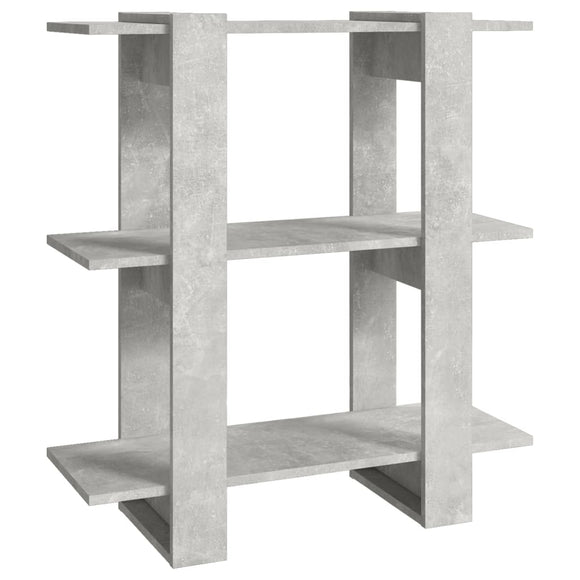NNEVL Book Cabinet/Room Divider Concrete Grey 80x30x87 cm