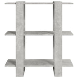 NNEVL Book Cabinet/Room Divider Concrete Grey 80x30x87 cm