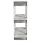 NNEVL Book Cabinet/Room Divider Concrete Grey 80x30x87 cm