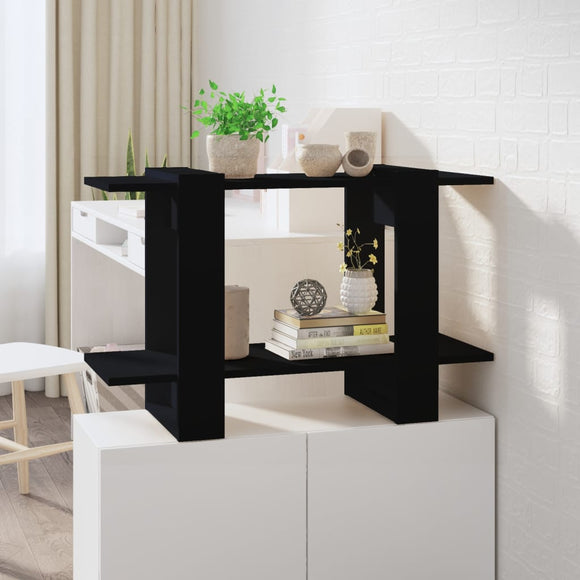 NNEVL Book Cabinet/Room Divider Black 80x30x51 cm