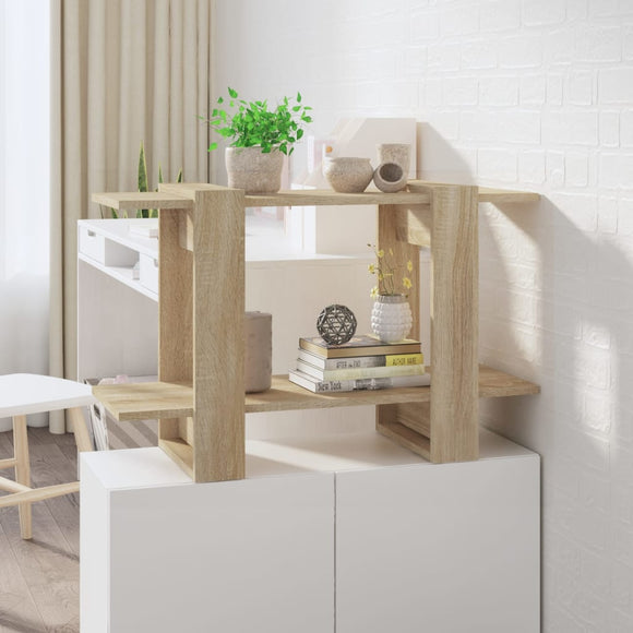 NNEVL Book Cabinet/Room Divider Sonoma Oak 80x30x51 cm