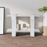 NNEVL Book Cabinet/Room Divider High Gloss White 80x30x51 cm