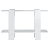 NNEVL Book Cabinet/Room Divider High Gloss White 80x30x51 cm